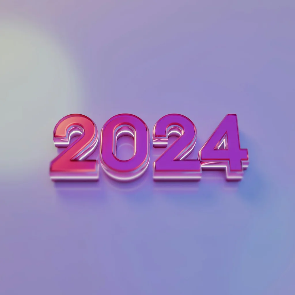 a purple and pink text that reads 2024 - productivity apps 2026